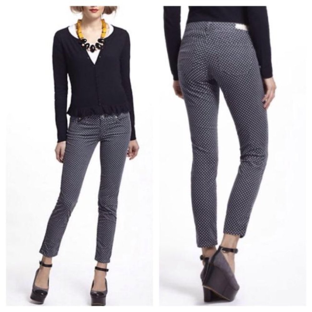 AG Stevie Ankle Grey Polka Dot Cords
